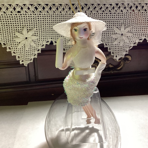 Doll hanging ornament full of glitz and glam DOLLS OF ELEGANCE. COLLECTION - Picture 1 of 9